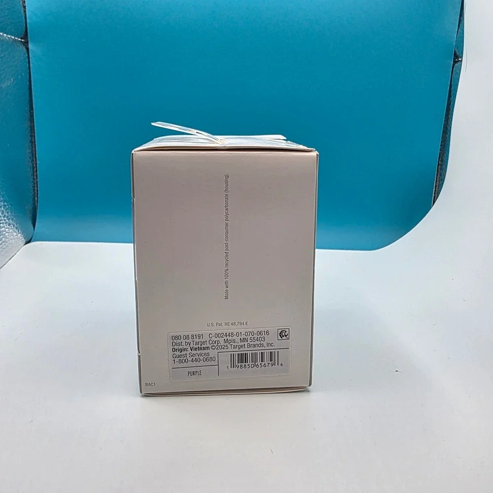 heyday purple wall charger 15W USB C PD 5W USB A 20W total max‎ output